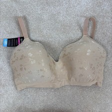 Bali Comfort Revolution Wirefree Bra Floral Beige DF3643 3XL/3TG NWT