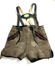 Vintage boys leather trousers used rustic also pretty decoration handmade see text