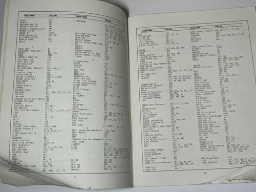 Vintage Locksmith Cole Key Locator Book, 1988 - Imagen 5 de 9