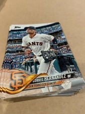 2018 Topps Series 2 #592 Gorkys Hernandez 17 Card Lot San Francisco Giants