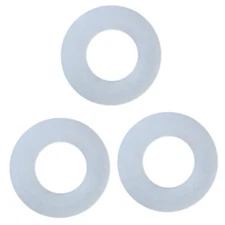 Silicone Toilet Flush Seals 85 mm OD, 43 mm ID, for 3 in. Flush Valve, (3 pack)