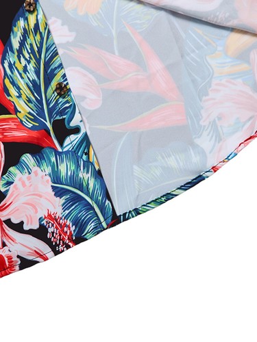 Men's Hawaiian Shirt Bird of Paradise Printed | Vacation Cruise Summer Cloth XL - Picture 7 of 7
