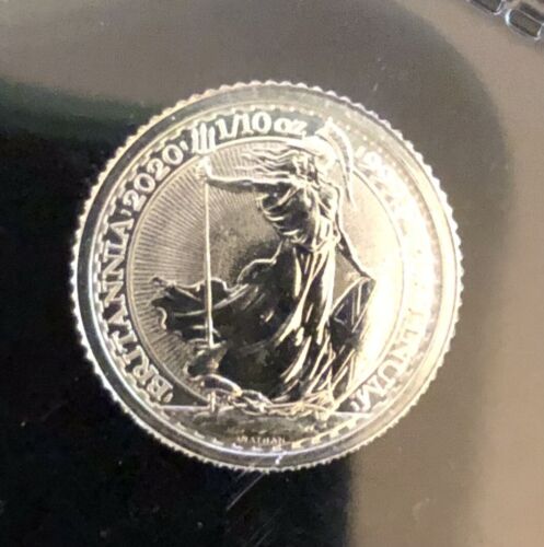 2020 GB 1/10 oz .9995 Fine Platinum Britannia Coin Queen Elizabeth II Effigy BU