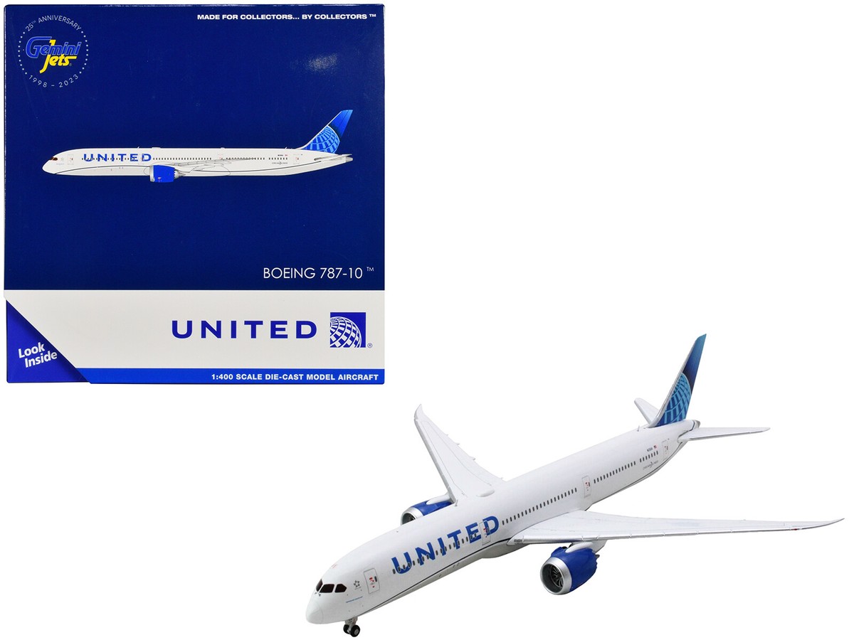 Boeing 787-10 Dreamliner United Airlines White with Blue