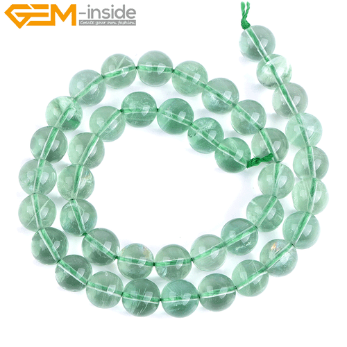 Natural Round Green Fluorite Beads Loose Spacer Beads For Jewelry Making Stone - Picture 3 of 27