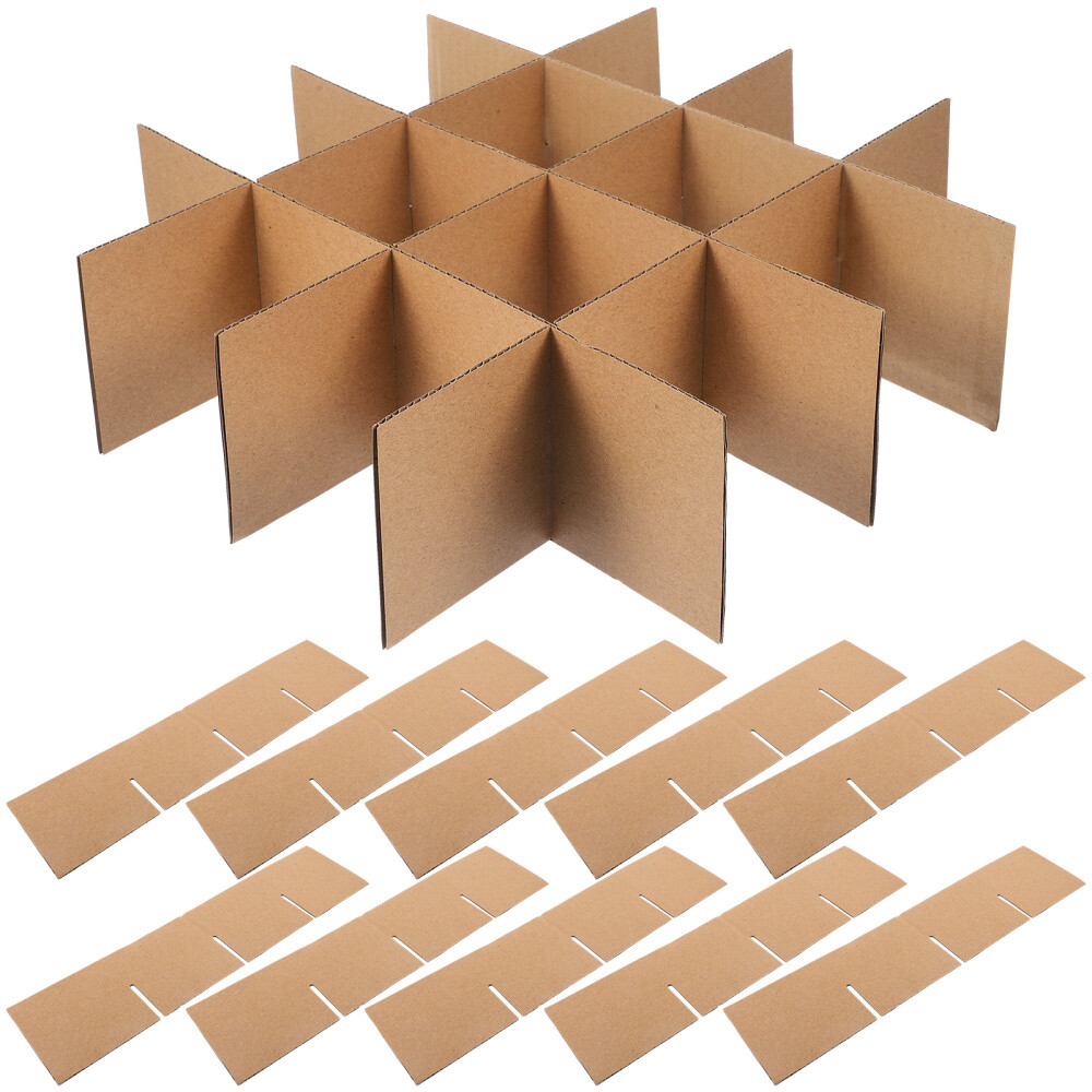 Divisores de cartón de envío cajas de cartón para organizador de envolturas de mudanza