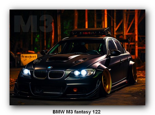 BMW M3 - 40 different CAR POSTER PRINT IMAGE A3 A4 or DIGITAL E30 E46 E36 E90 E9 - Picture 15 of 134