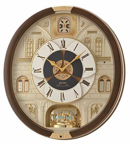 セイコーwall clock Seiko Wooden World Time Wall Clock with 23 Cities and 4 Times