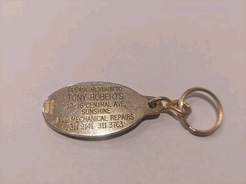 Tony Roberts Auto Repairs Metal Enamel Keyring - Rare Car Collectible - Picture 2 of 2