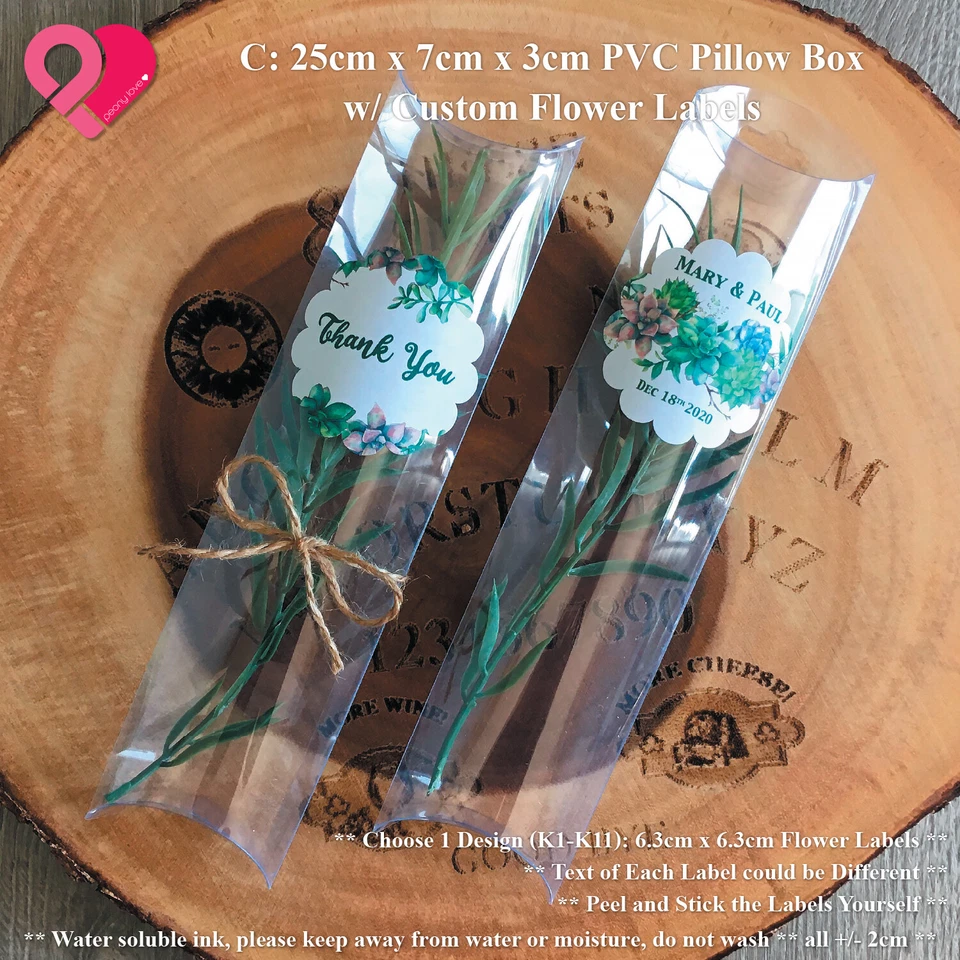 ПВХ пластик прозрачный подушка круглый куб подарок пользу конфеты коробка заказ текст - Изображение 4 из 4