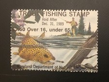 ICOLLECTZONE  US Maryland 89 Trout Stamp Stamp VF NH