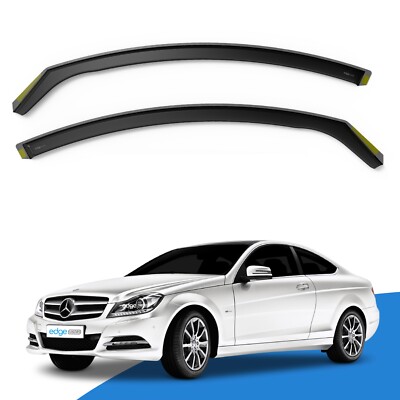 Mercedes C-Class W204 2006-2015 3 Door Coupe Wind Deflectors 2pc Edgevisors  