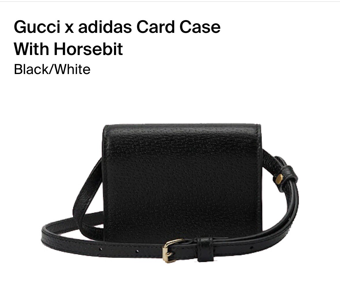 Adidas x Gucci Card Case with Horsebit | eBay