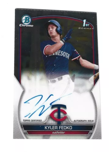 2023 Bowman Chrome Prospect Autographs Kyler Fedko Auto Minnesota Twins #CPA-KF