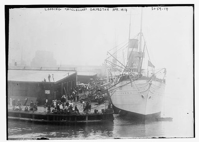 Photo:Loading McCLELLAN, Galveston, Apr. 1914