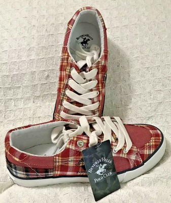 ladies red tennis shoes