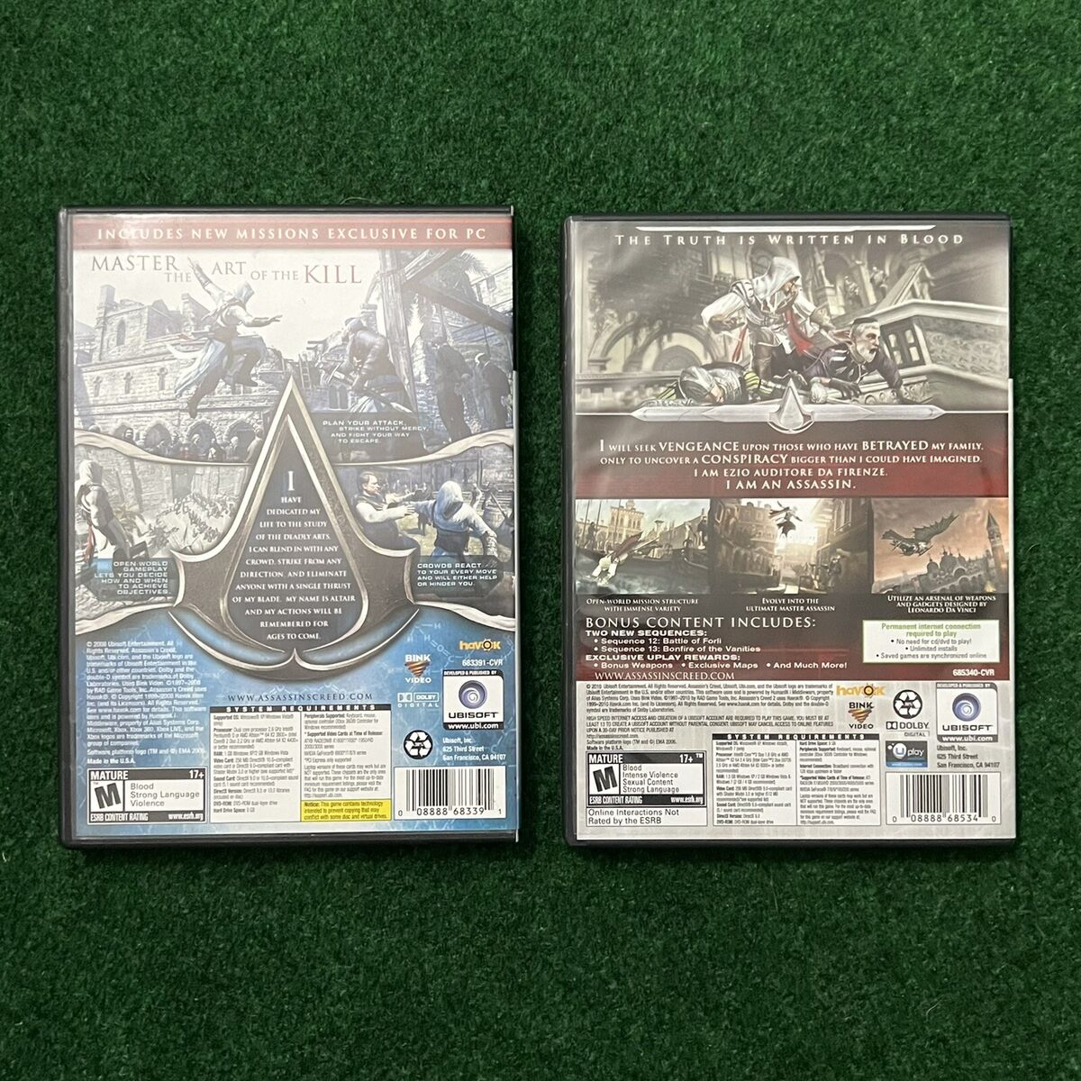 Assassin's Creed and Assassin's Creed II Double Pack PC Game DVD