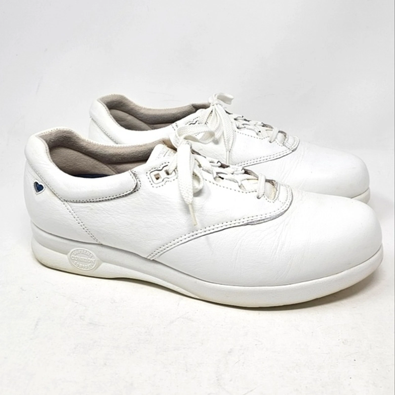 Chaussures de marche confort femme Nurse Mates Supremes uniforme cuir blanc Taille 10
