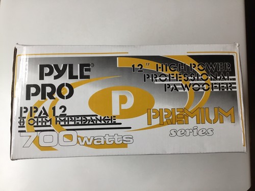 PYLE Pro 12" High Power Professional PA Woofer 700 Watt 8 Ohm New In Box - 第 1/4 張圖片
