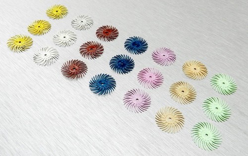 3M Radial Bristle Disc Brush Assortment 21 pc. SET 3/4" Dia. 3 each All 7-Grits - Picture 4 of 5