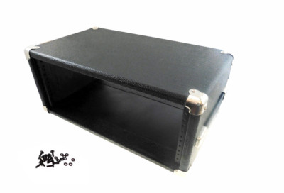 PROCRAFT 3U 12'' Deep Rack Case in Black Tolex Wrap - Side Handle w/ Rack Screws