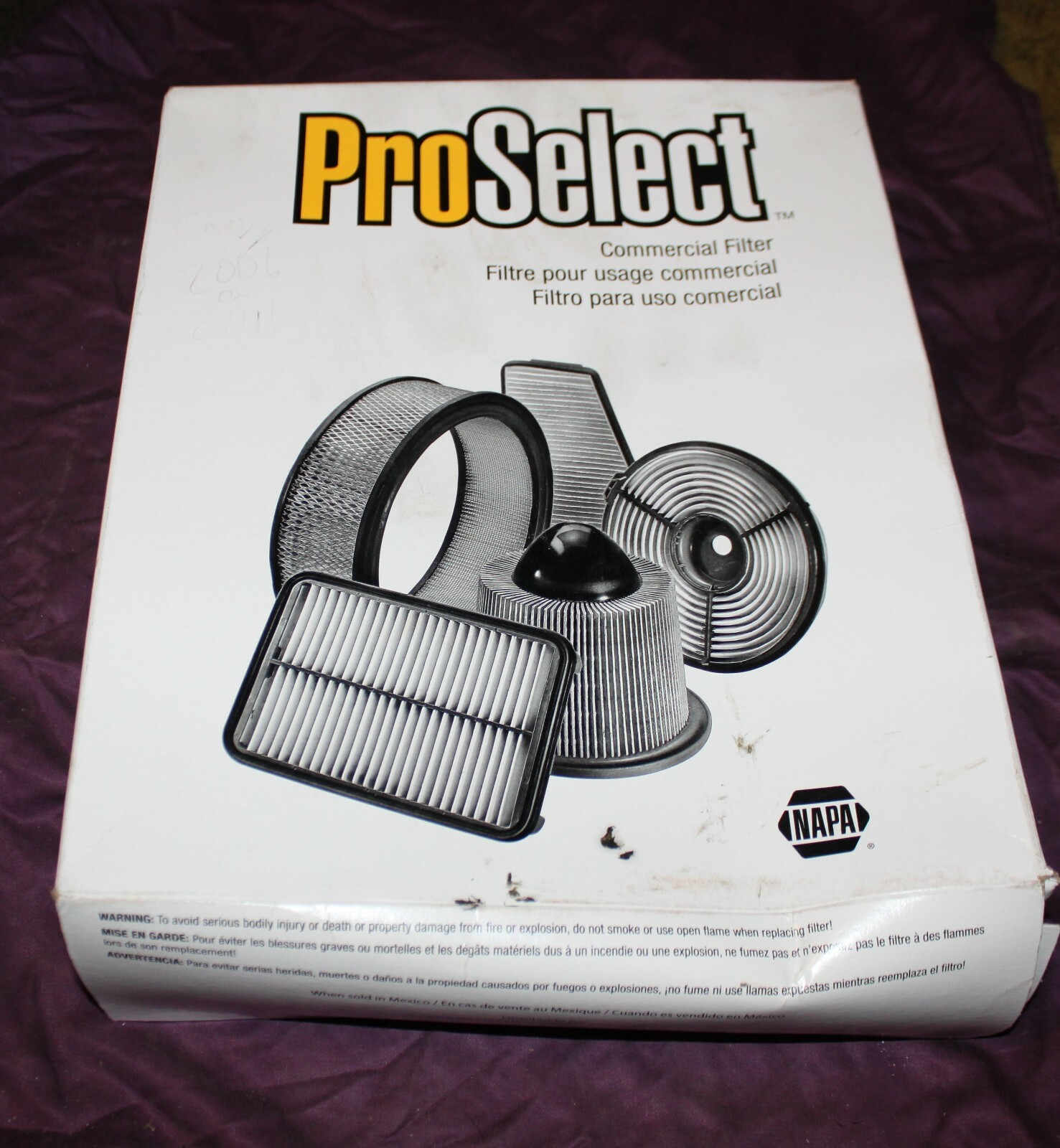 Air Filter for 9912 Chevrolet GMC Silverado Sierra NAPA/PROSELECT