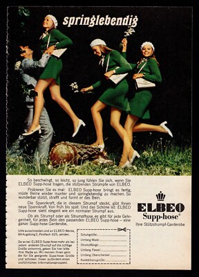 3w8255/Decorative Advertising 1969-ELBEO Women's Tights