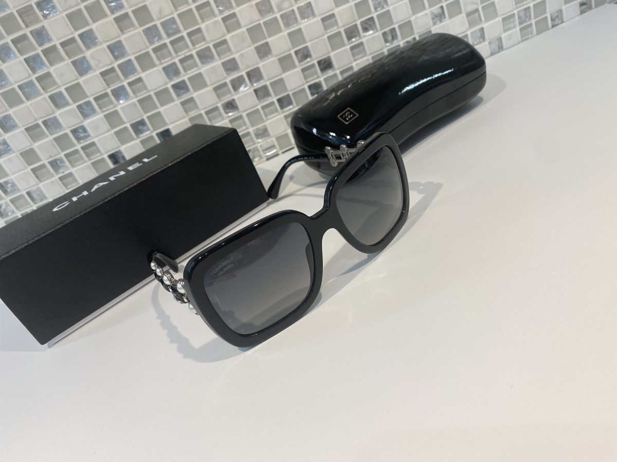 NIB Chanel Pearl Crystal Bijoux Polarized Sunglasses 5335 HB  display picture 1