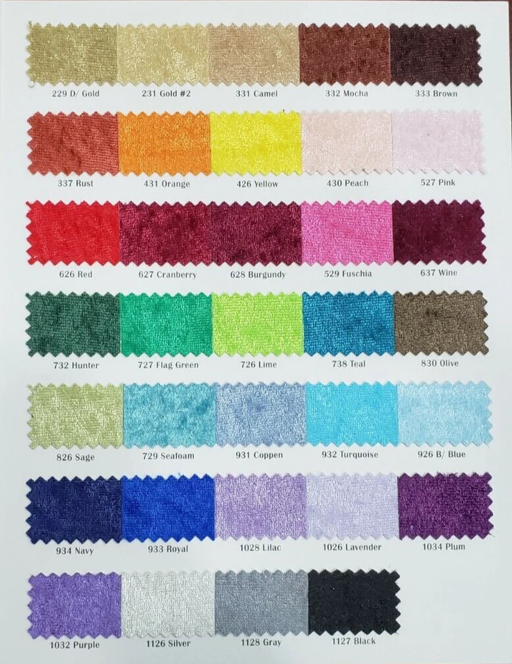 Panne Velvet Fabric | 60" Wide | Crush Panne Velour | Apparel, Costumes, Cosplay - Image 3 of 3