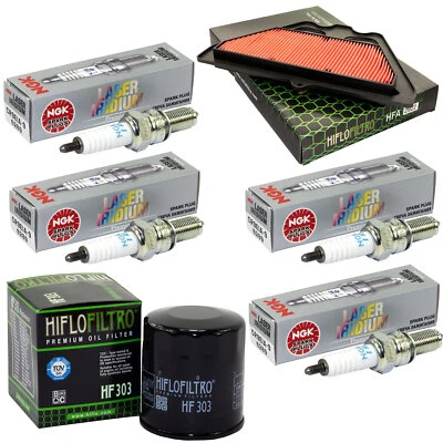 NO-NAME Wartung Set für Kawasaki Z 900 ZR900 Z900 2017-23 Luftfilter Ölfilter Zündkerzen