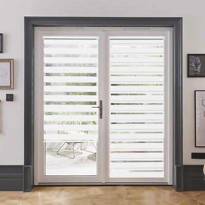 LUCKUP Easy Fix Zebra Roller Blind 31.5 x 90