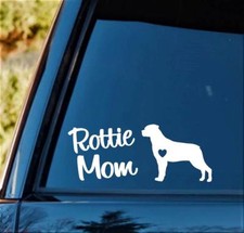 Rottie Mom Rottweiler Dog Breed Decal Sticker Pet Gift Accessory Art M1141