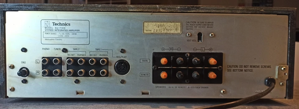 Amplificateur TECHNICS SU-7100 - Immagine 2 di 4