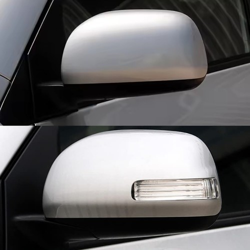 For Toyota RAV4 2009-2012 Black/Carbon Ox Horn Rearview Mirror Cover Shell Caps - Foto 2 di 18