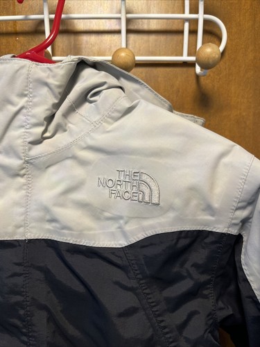 The North Face Jacket Boys Large Black /gray Hyvent Hooded - Picture 2 of 19