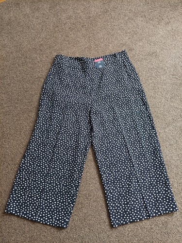 LADIES CROP WIDE LEG TROUSERS - SIZE 18 - MARKS & SPENCER - NWT