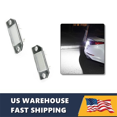 2Pcs For Ford Focus C-MAX LED License Plate Light For MK2 2003-2019
