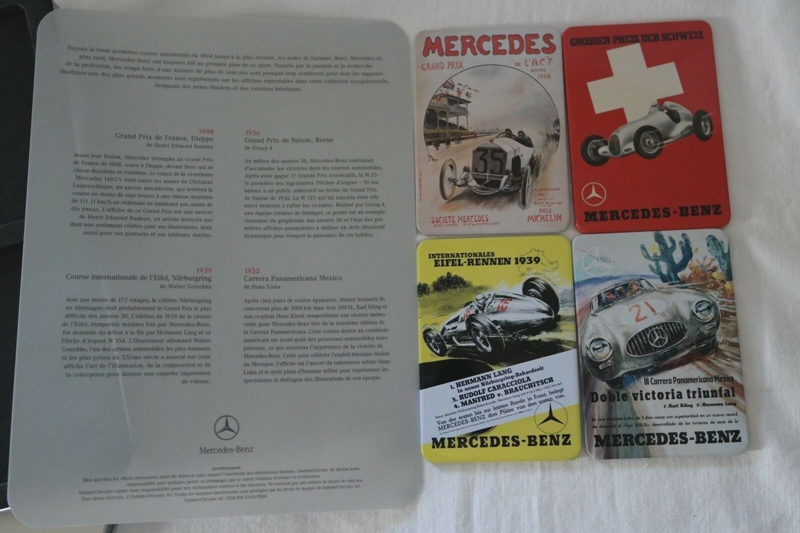 Magnets Mercedes Race Cars pour décorer votre bureau ou cuisine - 2