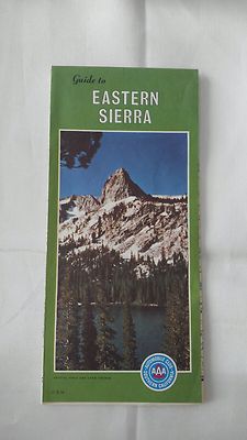 1976 AAA Guide to Eastern Sierra Map