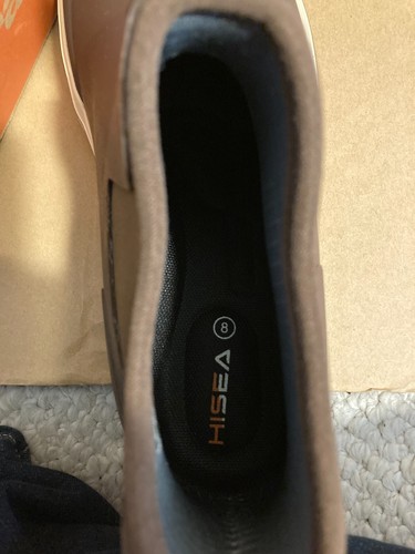HISEA Men's Deck Boots Saltwater Fishing Booties Waterproof Ankle Rain Boots 8 - Picture 7 of 8