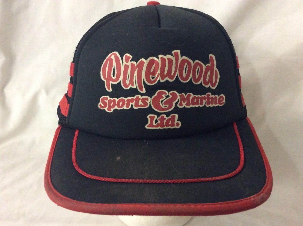 trucker hat baseball cap Pinewood Sports & Marine Ltd. 3 Stripe Snapback Mesh