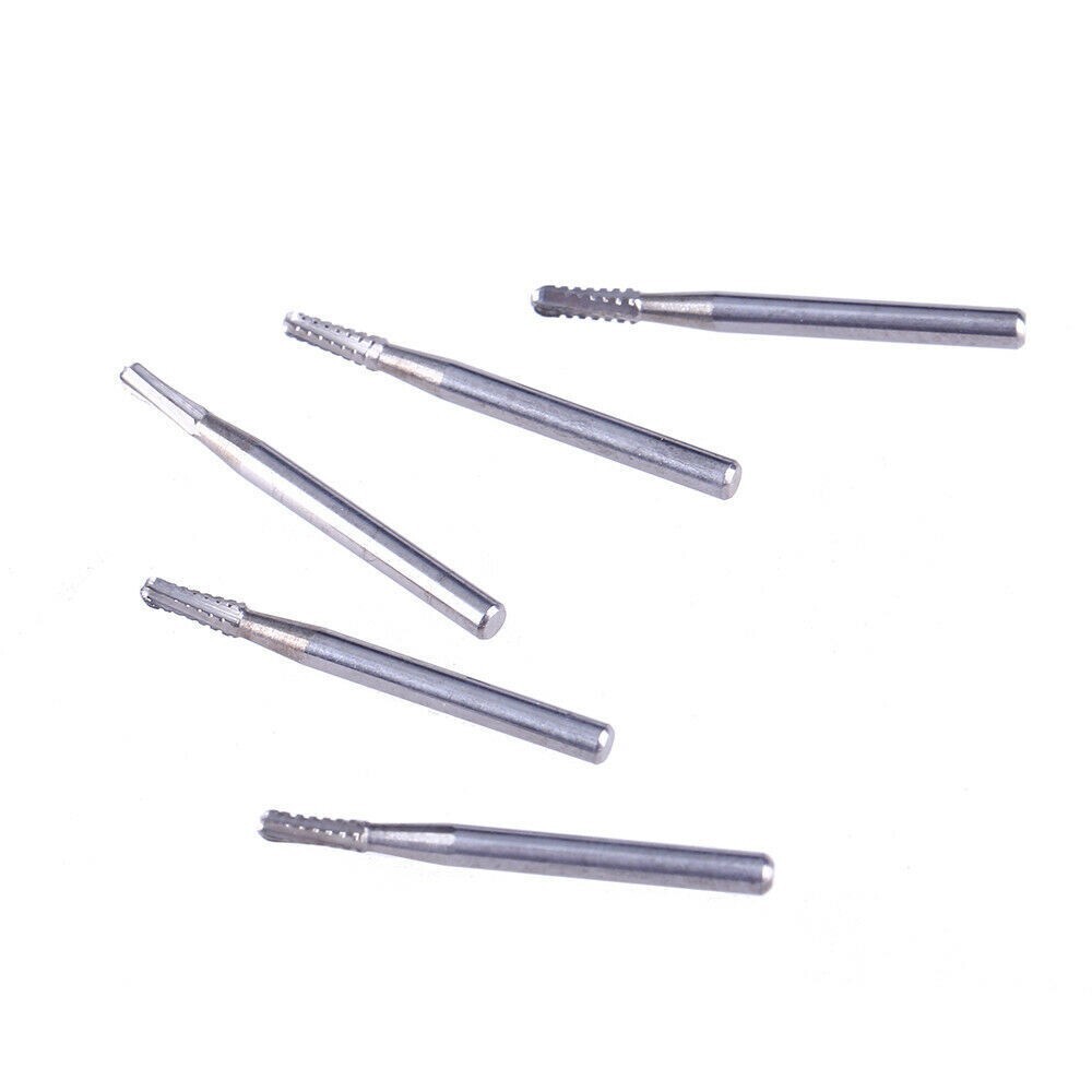 10pcs /set High Speed Dental Tungsten Steel Crown Metal Cutting Burs FG-1957 | UK