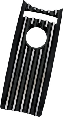 Covingtons Customs Finned Black Dash Insert Cover Harley Road King FLHR 08-17