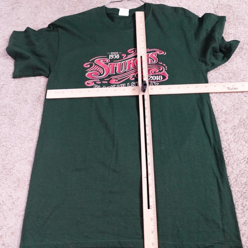 Sturgis Shirt Medium Green Double Sided 2018 Black Hills 78th - Picture 6 of 9