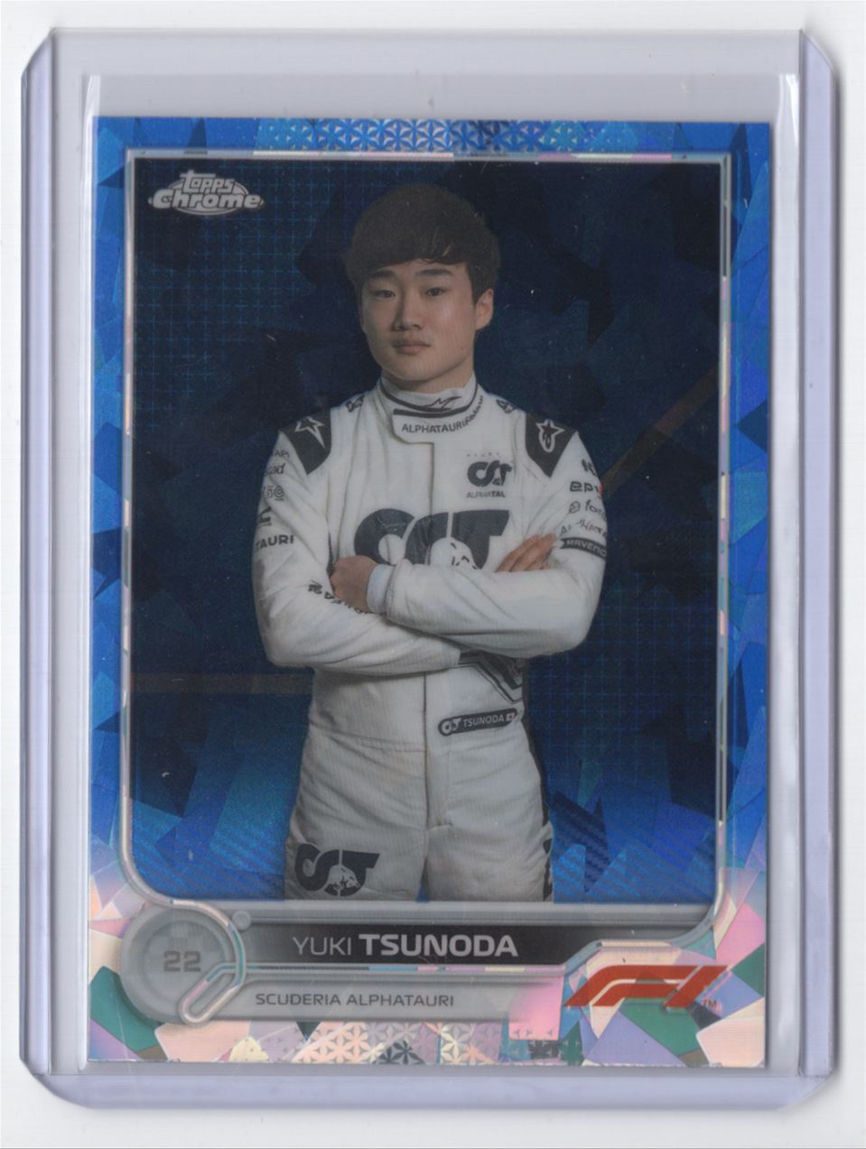2022 Topps Chrome Formula 1 Sapphire ** Yuki Tsunoda Scuderia AlphaTauri #61