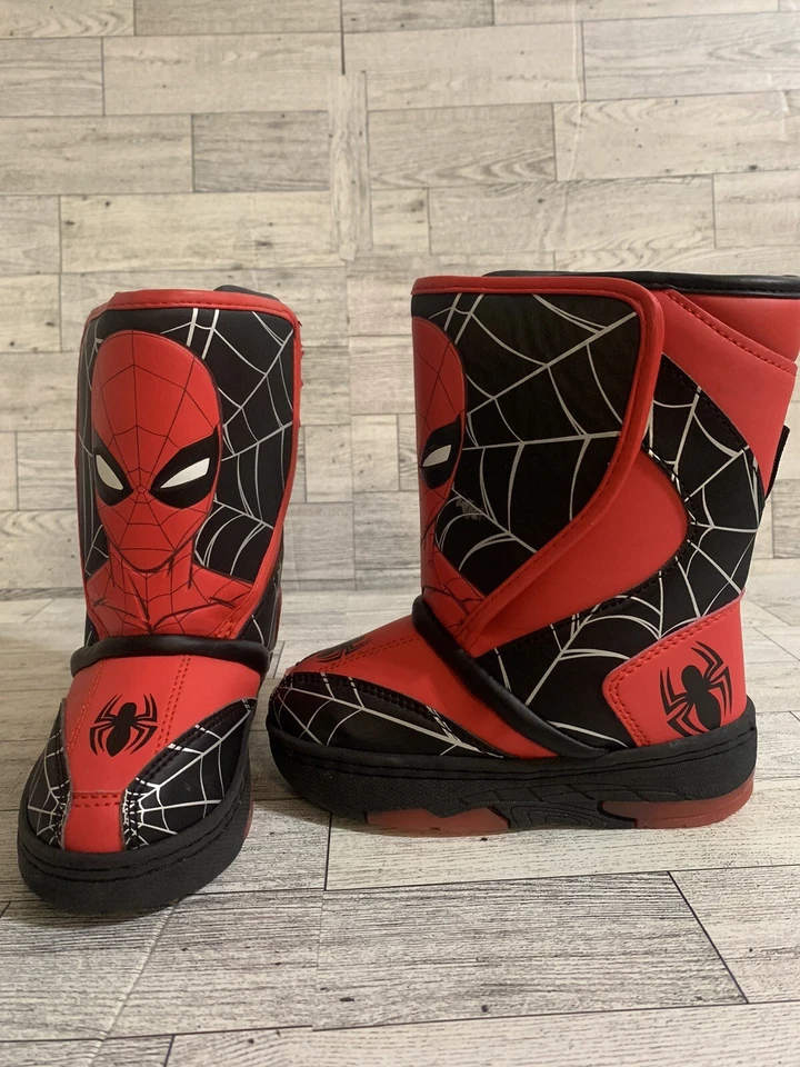 Spiderman зимние ботинки свет вверх размер 8C - Изображение 4 из 4