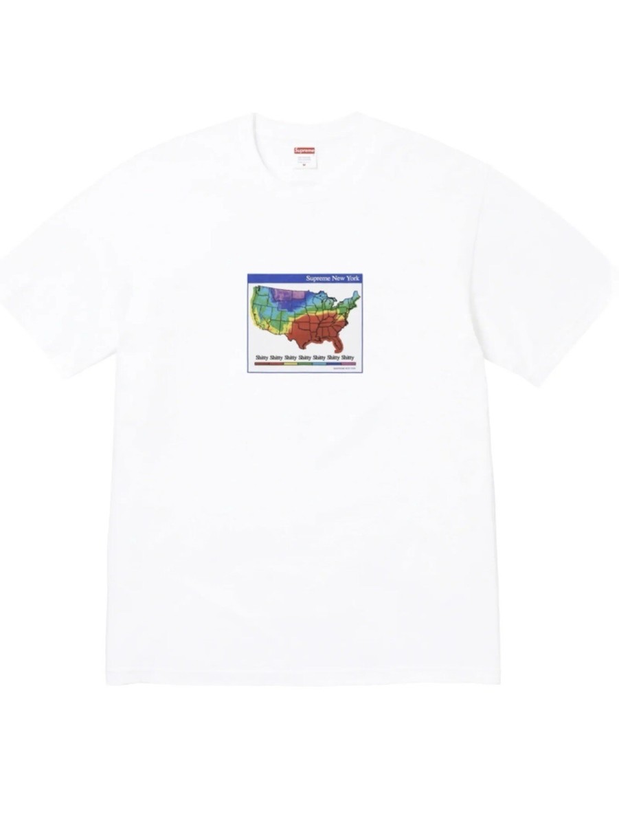 Tシャツ・カットソー Supreme Weather T-Shirt Black SUPREME WEATHER TEE WHITE SIZE MEDIUM 100% AUTHENTIC BRAND
