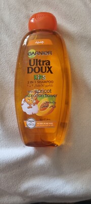 GARNIER ULTRA DOUX KINDER 2 IN 1 SHAMPOO MIT APRIKOSE UND BAUMWOLLBLUME. 600ml