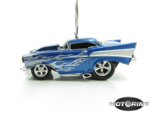 1957 '57 Chevy Bel Air Blue Car Rare Christmas Tree Ornament Diecast - 第 4/5 張圖片