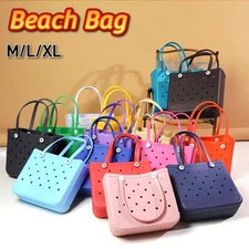Waterproof EVA Beach Bag Tote XL/L/M Picnic Travel Storage Rubber Handbag Unisex